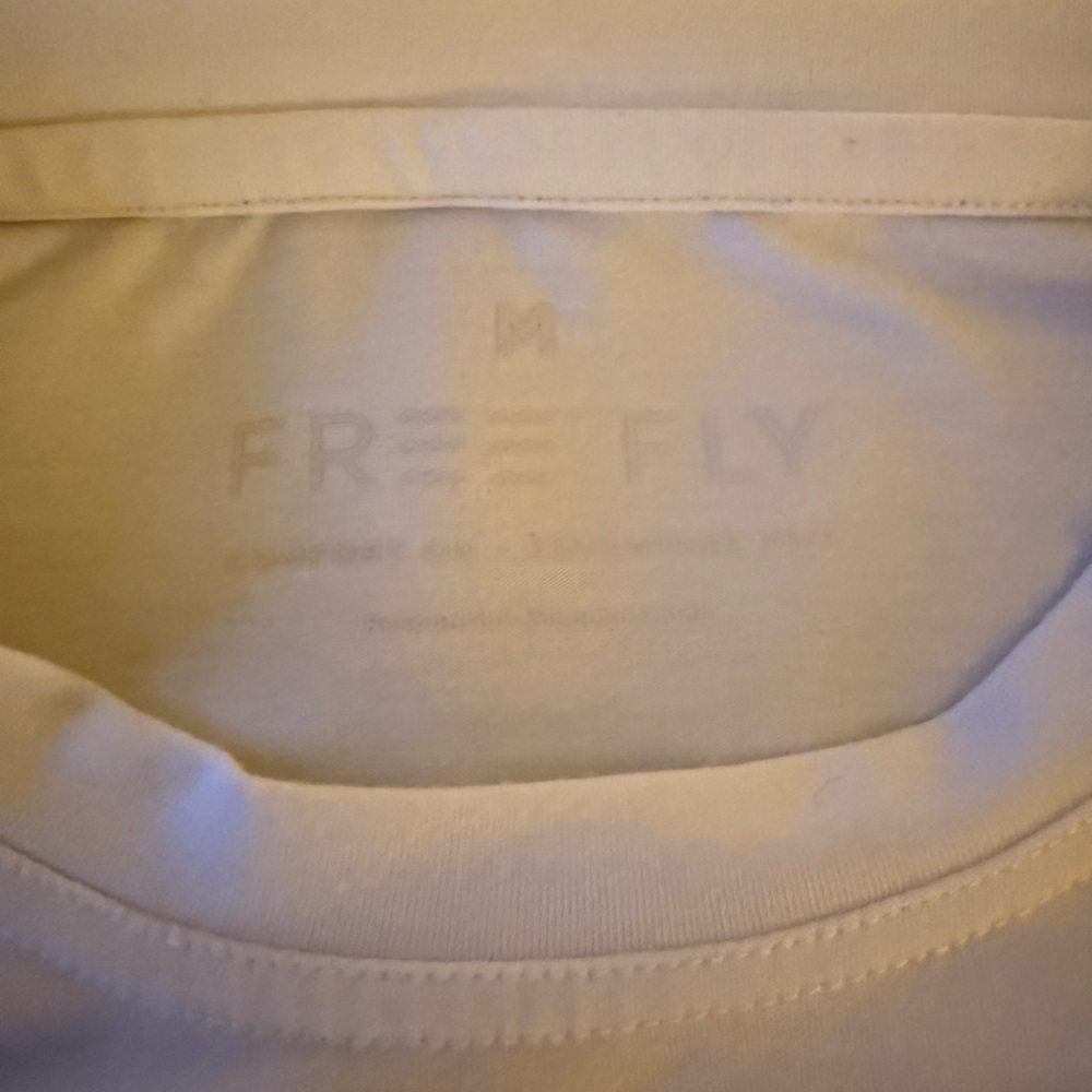 Free Fly Apparel White Short Sleeve Pocket Tee